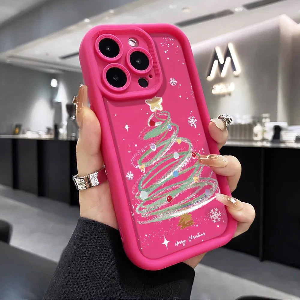 Christmas Tree Phone Case Silicone Soft Case